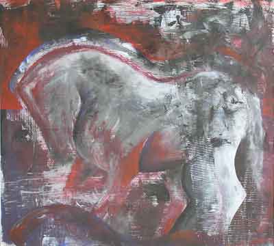 Graues Pferd